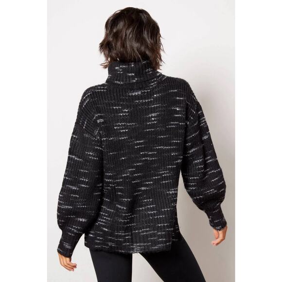 Varley Womens Chunky Oversized Marlena Cowl Neck Balloon Sleeve Sweater L - Picture 6 of 11